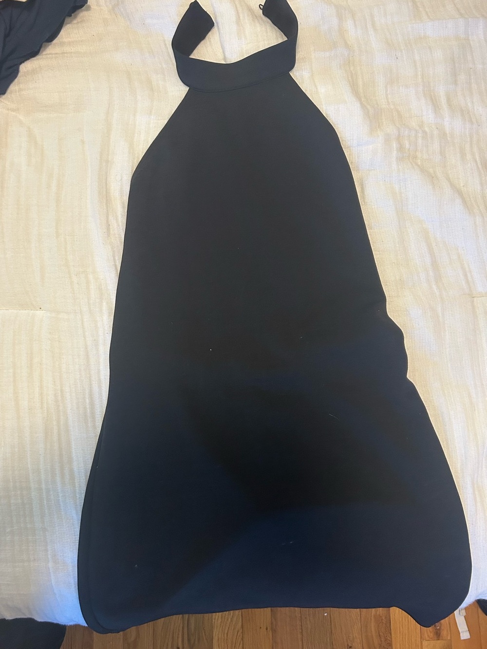 Zara Black Backless Halter Dress